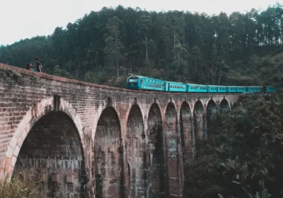 A train on the hill-country line, the rail day that anchors a 3 week sri lanka itinerary